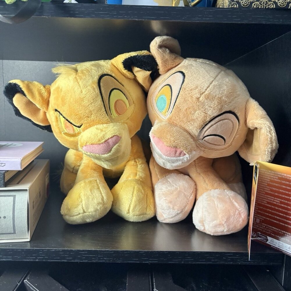 Disney Parks Simba and Nala Plush Set The Lion King 30th Anniversary 11" NWT - Picture 2 of 8